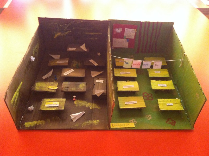 Κατασκευές από δράση "Ένα σχολείο χωρίς βία και εκφοβισμό".. Γυμνάσιο Εγκωμης 